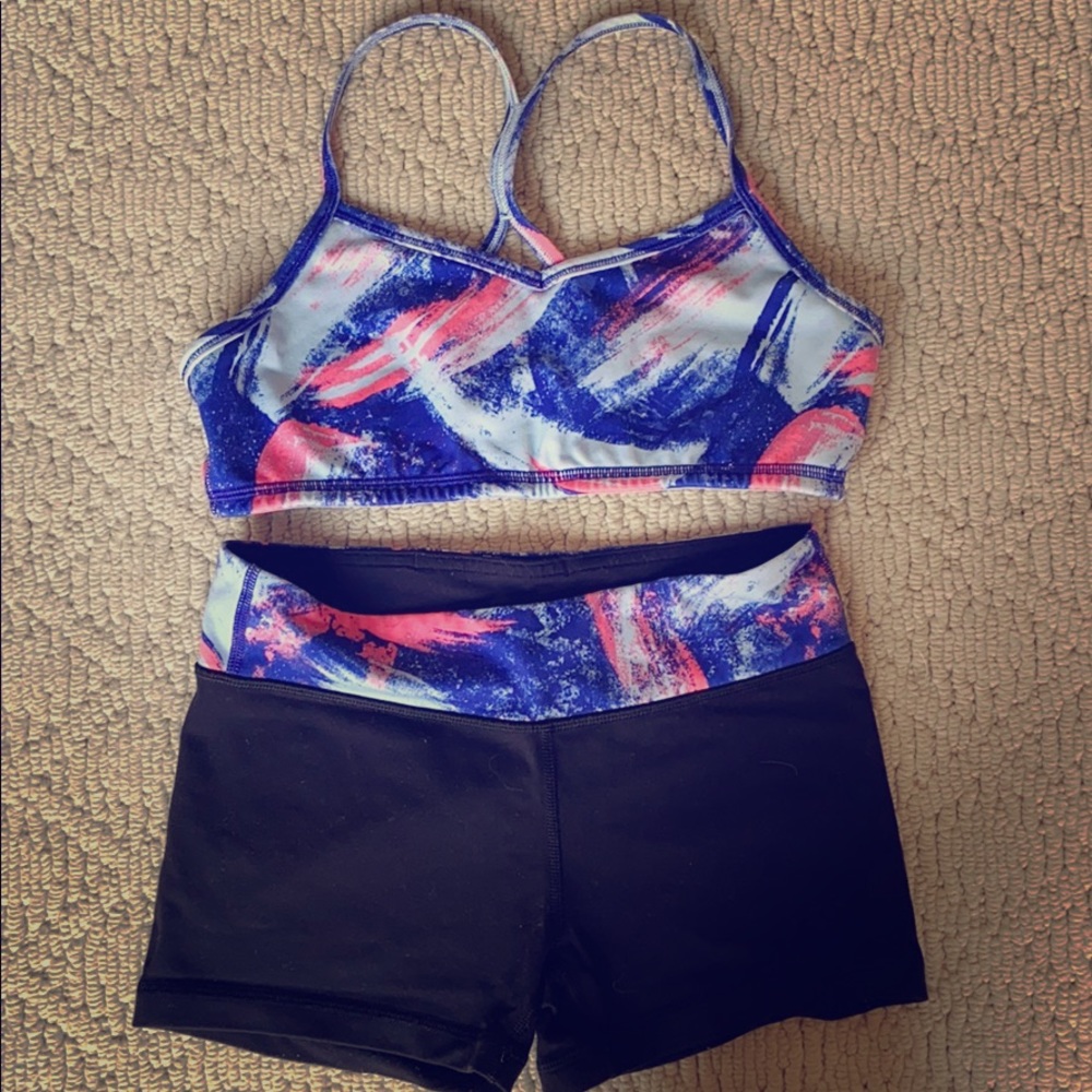 IVIVVA (lululemon kids) bra and shorts set